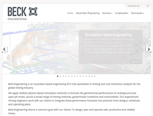 Tablet Screenshot of beckengineering.info