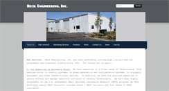 Desktop Screenshot of beckengineering.com