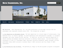 Tablet Screenshot of beckengineering.com